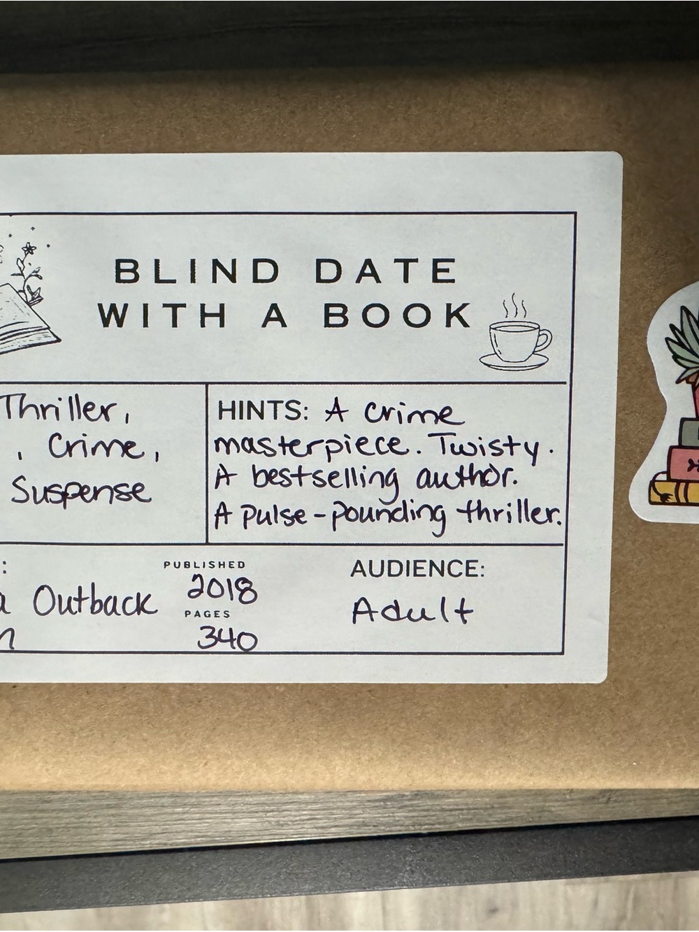 Blind Date with a Book! - Picture 2 of 2